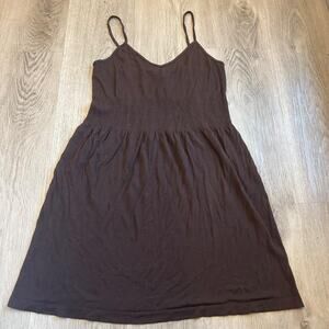 Dynamic usa brown babydoll dress